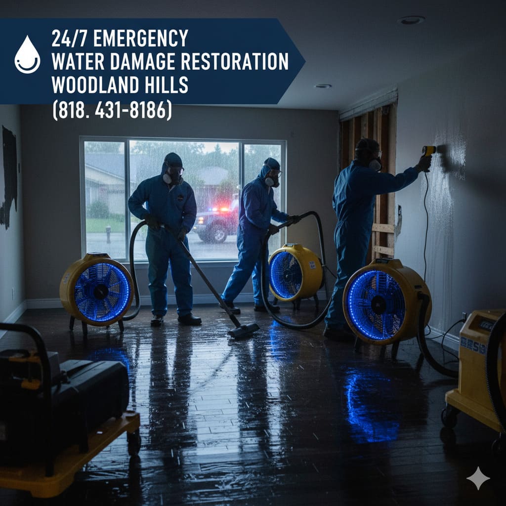 24/7 Emergency Water Damage Restoration Woodland Hills | (818) 431-8186